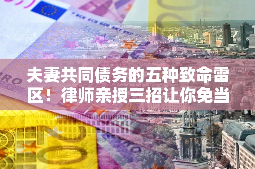 北京夫妻共同债务的五种致命雷区！律师亲授三招让你免当替罪羊